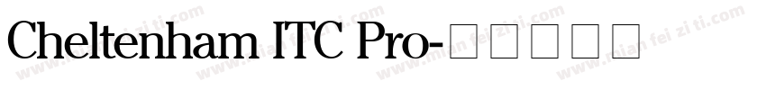 Cheltenham ITC Pro字体转换